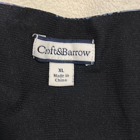 EUC blue, black, purple Croft & Barrow dress size XL - Picture 3 of 7